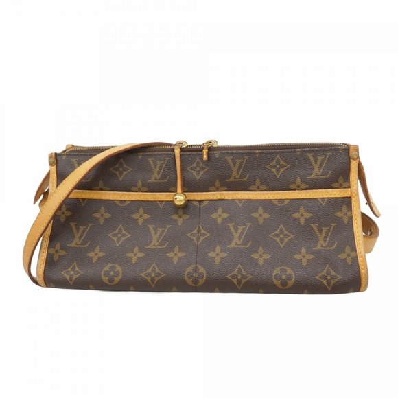 Louis Vuitton Monogram Popincourron Shoulder Bag M40008 Brown Women's - Picture 1 of 16